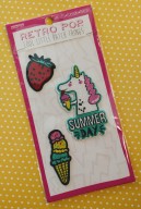 Adorable summer-themed patches (that can stick or be sewn!)